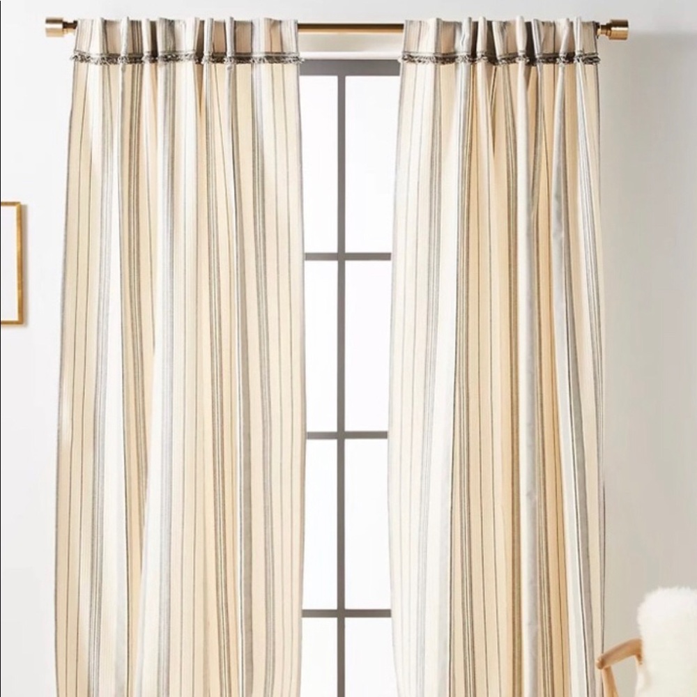 Anthropologie Fatima curtains, two 50”x84” panels